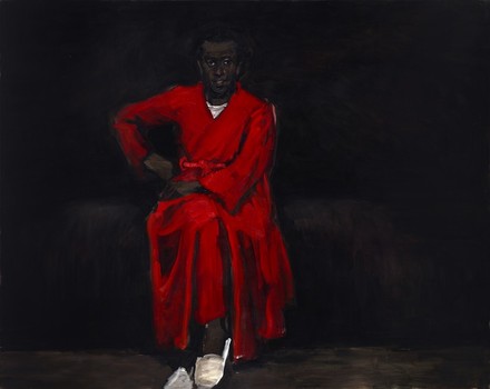 Yiadom-Boakye's pieces can also be rich and moody. Above, 'Any Number of Preoccupations,' from 2010.